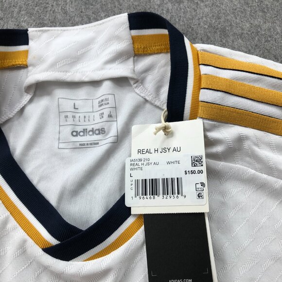 Adidas Soccer Jersey Mens Large White Golf Fly Emirates - Picture 6 of 10